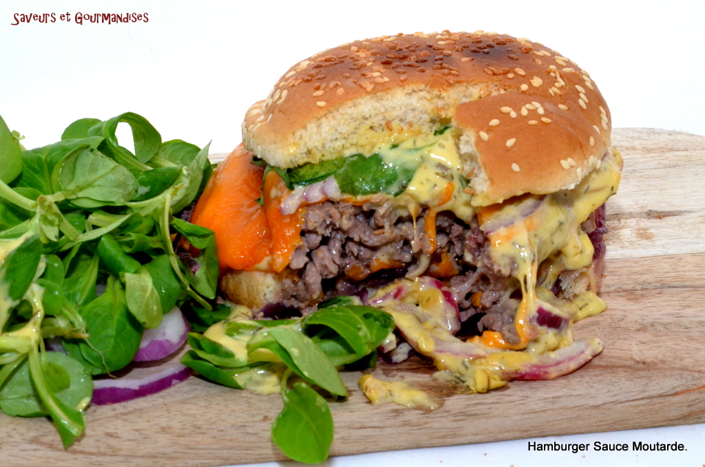 Saveurs et Gourmandises Hamburger sauce Moutarde.