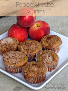 Peach Streusel Muffins | www.momstestkitchen.com