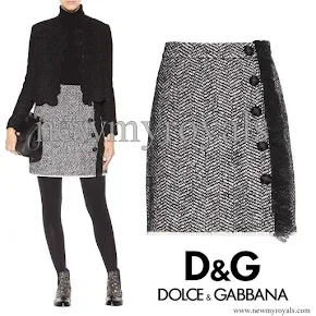 Kate Middleton wore DOLCE & GABBANA Bouclé Skirt