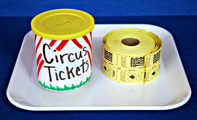 Circus Ticket Tearing Fine Motor Activity for Preschoolers