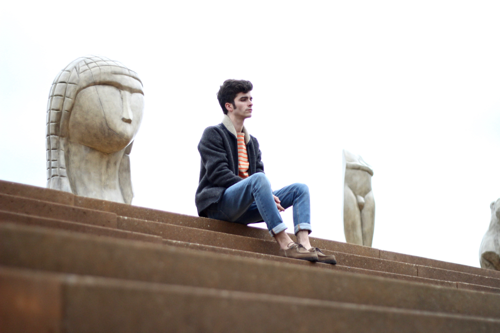 BLOG-MODE-HOMME-STYLE-masculin-saint-james-marinière-blouson-aigle-paraboot-blue-jeans-nudie-loose-skinny-brassempouy-dame-landes-printemps-architecture