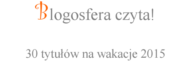 Mówi się, że blogosfera książkowa opiera się na ścisłych grupkach znajomych, które wzajemnie komentują swoje posty i zachęcają do tego swoich znajomych. To trochę jak w szkole, gdzie w jednej klasie znajduję się za dużo dziewcząt i powstają różne.. frakcje? Ewa, znana blogerka działająca pod ciekawym pseudonimem "Książkówka" postanowiła zrobić coś, czego jeszcze w blogosferze nie było. Trzydziestu blogerów poleca jedną książkę na wakacje, pisze recenzję, dodaje parę słów o sobie, a dla wytrwałych czytelników przygotowany zostaje meega konkurs. Jesteście ciekawi o co chodzi?  Parę tygodni temu napisała do mnie Ewa z ciekawym pomysłem - chce zebrać określoną liczbę blogerów i poprosić ich o polecenie jednej książki. Początki nie są łatwe, mały odzew, później ciężko doprosić się o recenzję i wszystkie inne teksty - jednak udało się! Miło mi Was poinformować, że z chęcią przystałem do tego projektu - "Blogosfera czyta! 30 tytułów na wakacje 2015" jest dostępna pod tym   LINKIEM   Wystarczy, że ściągnięcie pdf i może właśnie dzięki nam przeczytacie książkę, nad którą zastanawialiście się od dłuższego czasu? Na samym początku poradnika znajdziecie krótkie wprowadzenie, spis treści i.. statystyki - jeśli zatrzymacie się na chwilę w tym momencie, możecie doczytać, że jestem jedynym facetem wśród 29 kobiet - takie wyróżnienia bardzo lubię, co z kolei Lubej niekoniecznie musi się podobać :) Nie zdradzę Wam co zrecenzowałem, musicie sami poszukać, mam nadzieję, że zainspiruje Was do przeczytania, tej, konkretnej książki!   Cóż to byłby za poradnik, gdyby nie konkurs? Oczywiście, do wygrania książki, i to nie byle jakie! Co trzeba zrobić, żeby wygrać 6, sześć, SZEŚĆ książek? Poniżej zamieszczam regulamin konkursu i wszystkim życzę powodzenia!    REGULAMIN KONKURSU „Zabierz książkę na wakacje”  ZASADY KONKURSU   Z Poradnika „30 tytułów na wakacje 2015” wybrałyśmy jeden cytat. Zrobiłyśmy z niego rozsypankę, poszczególne wyrazy zaznaczyłyśmy kolorem pomarańczowym i ukryłyśmy w recenzjach. Twoim zadaniem jest odnalezienie wszystkich wyrazów i ułożenie z nich konkursowego cytatu. Konkurs trwa od momentu publikacji niniejszego posta do 31.07.2015r.   1. Aby wziąć udział w konkursie należy podać swoje imię, nazwisko oraz odpowiedź drogą mailową na  adres blogosferaczyta@gmail.com.      W tytule e-maila wpisujemy: „Zabierz książkę na wakacje”.  2. Jedna osoba wygrywa pakiet 6 (słownie: sześciu) książek.  3. Jeśli okaże się, że prawidłowych odpowiedzi jest więcej niż jedna, to zwycięzca zostanie wyłoniony  4. Rozstrzygnięcie konkursu nastąpi w pierwszych dniach sierpnia 2015 roku.  5. Wyniki zostaną opublikowane na blogach współtworzących poradnik „30 tytułów na wakacje”.  6. Aby odebrać nagrodę, zwycięzca jest zobowiązany do wskazania Organizatorowi konkursu danych  adresowych (na terenie Polski), na które zostanie wysłana nagroda konkursowa.   Nagrodami w konkursie są książki ufundowane przez Partnerów Konkursu.   „Psy gończe” Jørn Lier Horst - ufundowana przez Smak Słowa. „Anatomia pewnej nocy” Anna Kim - ufundowana przez Wydawnictwo Uniwersytetu Jagiellońskiego. „Mężczyźni, którzy nienawidzą kobiet” Stieg Larsson - ufundowana przez Wydawnictwo Czarna Owca. „Gdyby nie ona” Joyce Maynard - ufundowana przez Wydawnictwo Muza. „Próżna” Sylwia Zientek – ufundowana przez autorki projektu. „Dworek Longbourn” Jo Baker – ufundowana przez autorki projektu.  1. Nagroda zostanie wysłana w ciągu 14 dni od dnia dostarczenia danych niezbędnych do wysyłki.  2. Nagroda nie podlegają wymianie na gotówkę ani na inne pozycje.  3. Nagroda, ze względu na niską wartość kosztową, nie podlega opodatkowaniu.  POSTANOWIENIA KOŃCOWE  1. Przystąpienie do udziału w Konkursie jest jednoznaczne z przyjęciem warunków niniejszego  2. W konkursie nie mogą wziąć udziału Blogerzy, współtworzący Poradnik „30 tytułów na wakacje  3. W sprawach nieuregulowanych niniejszym Regulaminem zastosowanie mają odpowiednie przepisy