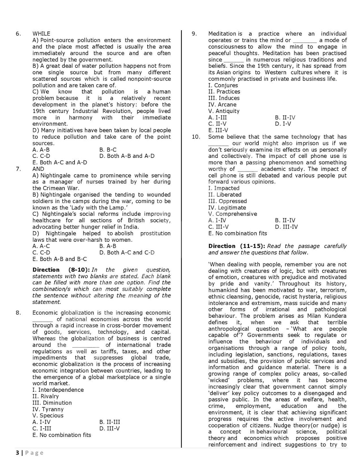 IBPS PO Mains Question Paper Download PDF IBPS PO Mains Question Paper Download PDF