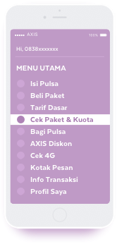 cek paket dan kuota axis