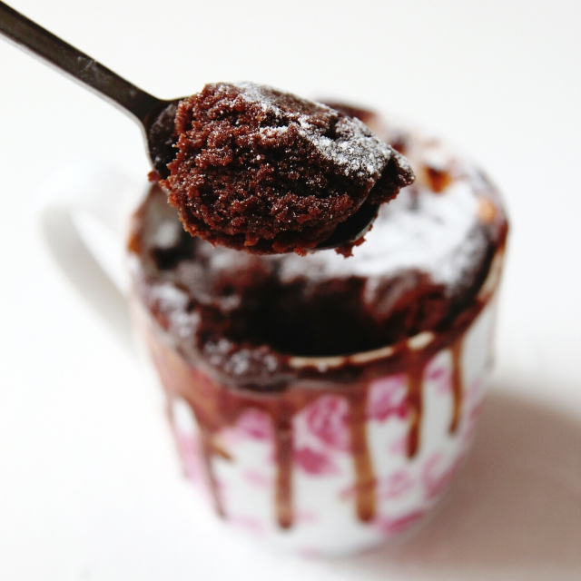 Chocolate Nutella Microwave Mug Cake Chocolate Nutella Microwave Mug Cake