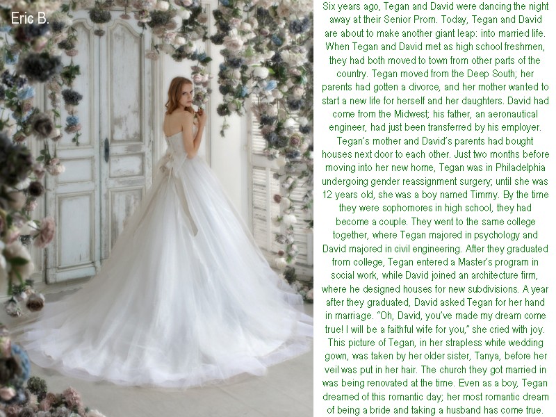 Eric's Transgender Captions: Tegan's Wedding Day