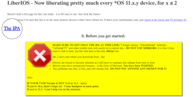 جيلبريك iOS 11.1.2 / iOS 11 بإستخدام LiberiOS