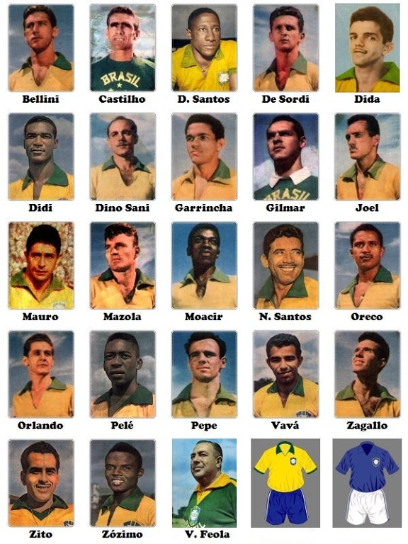 A estranha numeração das camisas do Brasil na Copa do Mundo de 1958 Show de Camisas A estranha numeração das camisas do Brasil na Copa do Mundo de 1958 Show de Camisas