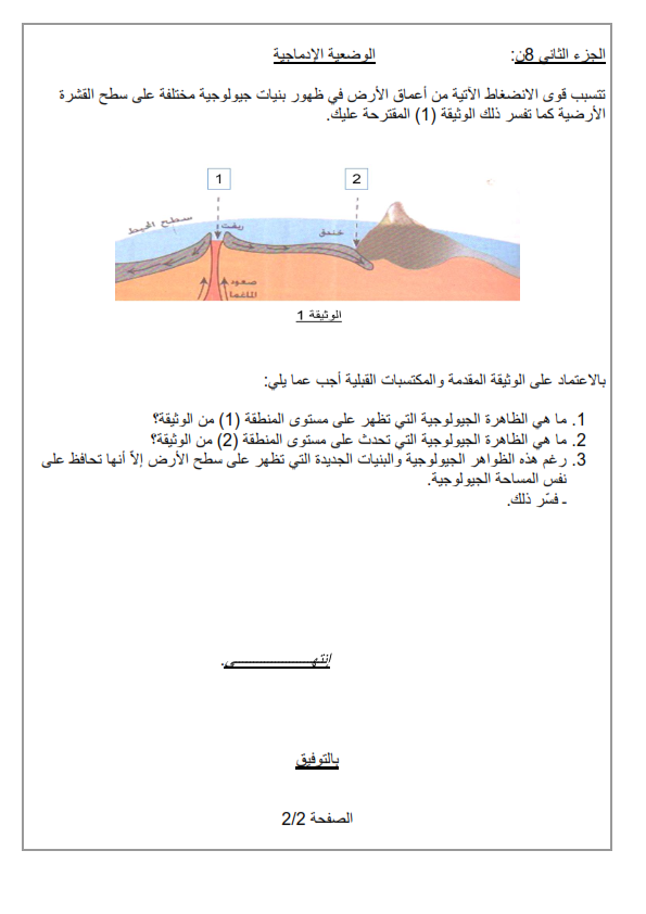 الظواهر الجيولوجية الظواهر الجيولوجية