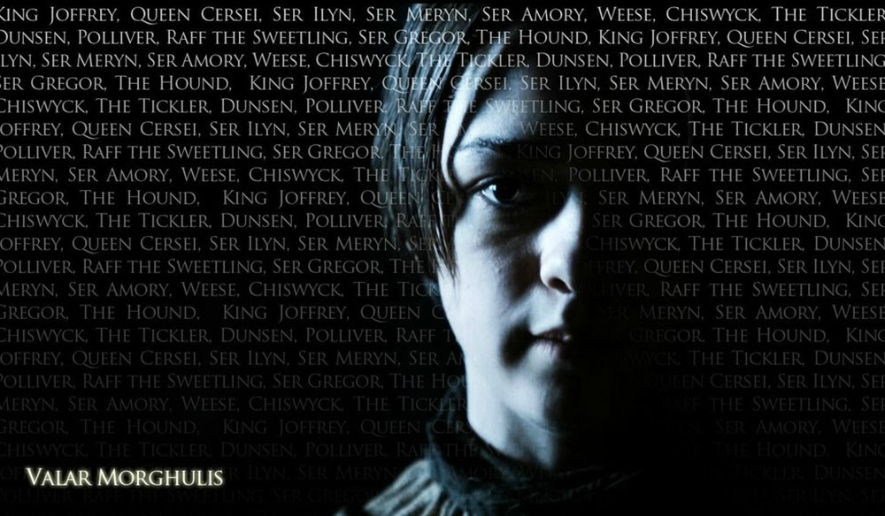 game of thrones arya stark