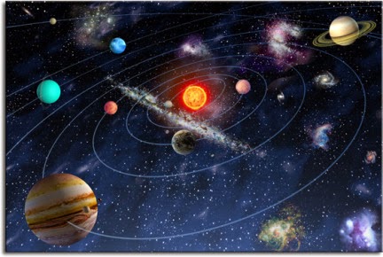 Los planetas y su orbita alrededor del sol central