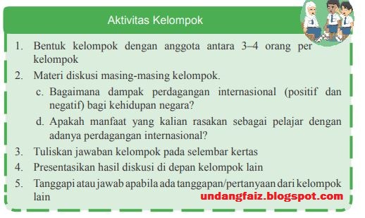 Jawaban Aktivitas Kelompok Ips Kelas 9 Semester 1 Revisi Sekolah