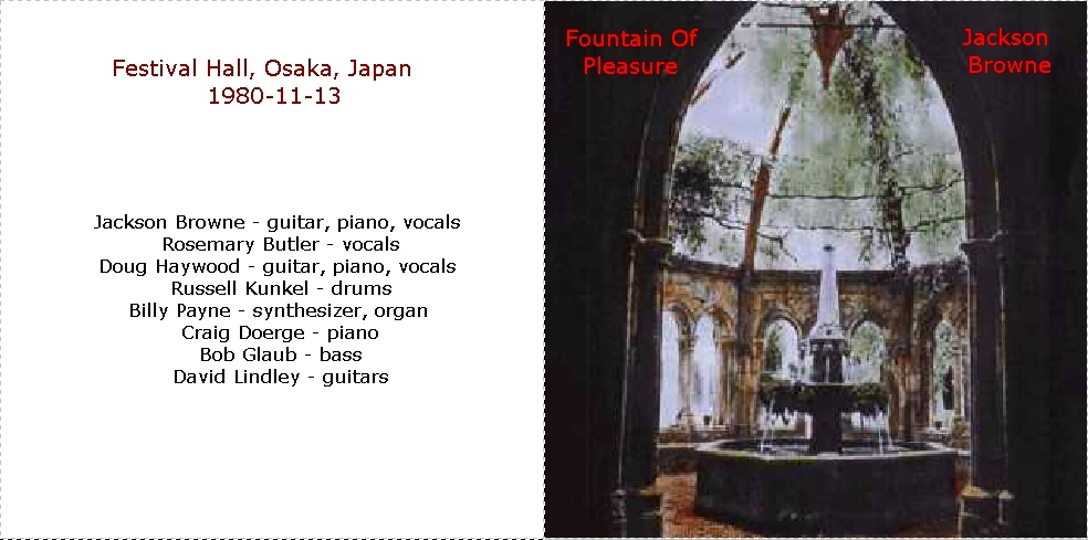 T.U.B.E. Jackson Browne w/ David Lindley 19801113