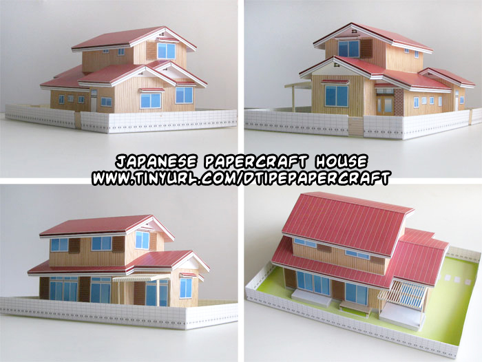 Ninjatoes' papercraft weblog Papercraft Japanese house