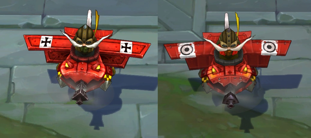 pls, keep the iron cross on Red Baron Corki : r/leagueoflegends