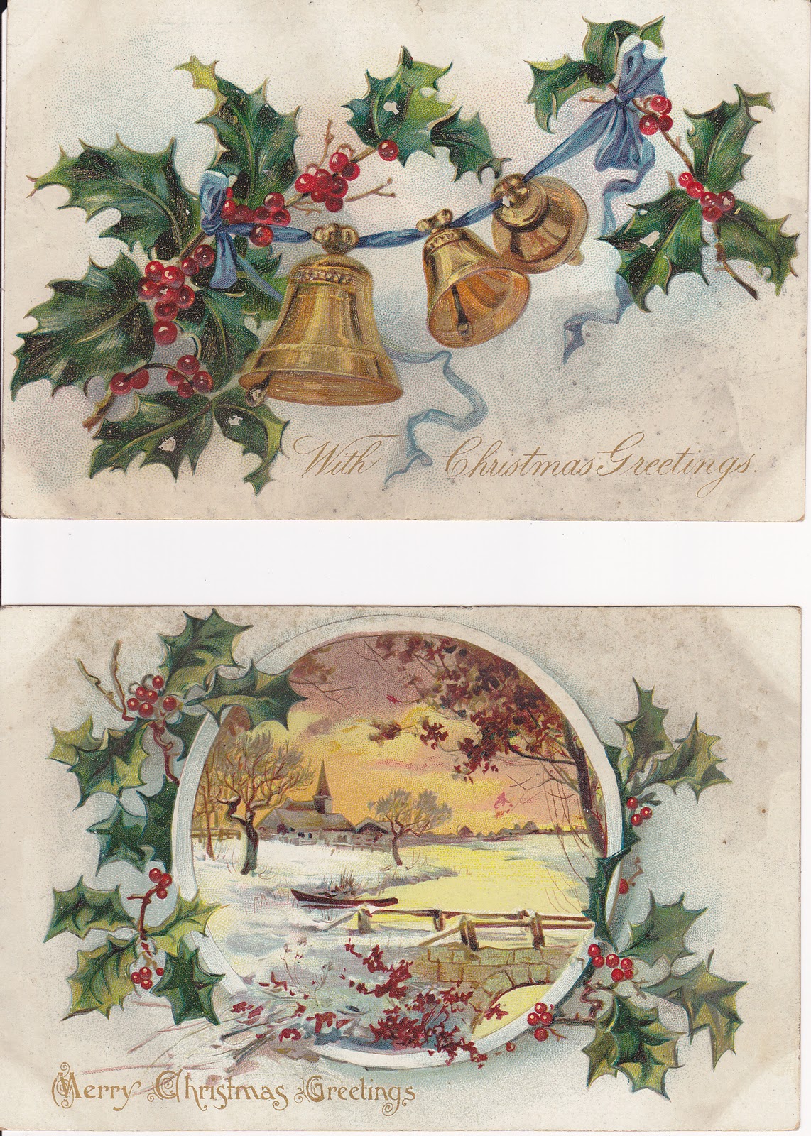 Vintage Christmas postcard of Santa Claus