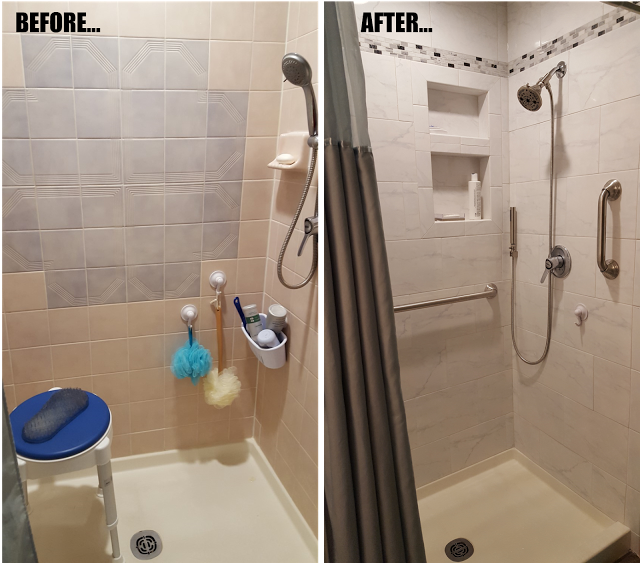 What to do with a bathroom you hate when the reno has to wait - master bath before & after www.BoHoHome.com @bohosusan