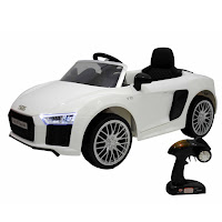 junior hr99858 audi r8 spyder battery-powered toy car