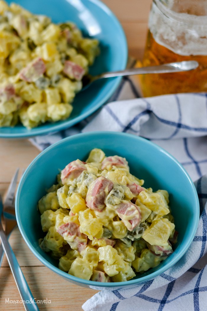 Manzana&amp;Canela: Kartoffelsalat - Ensalada alemana de patatas