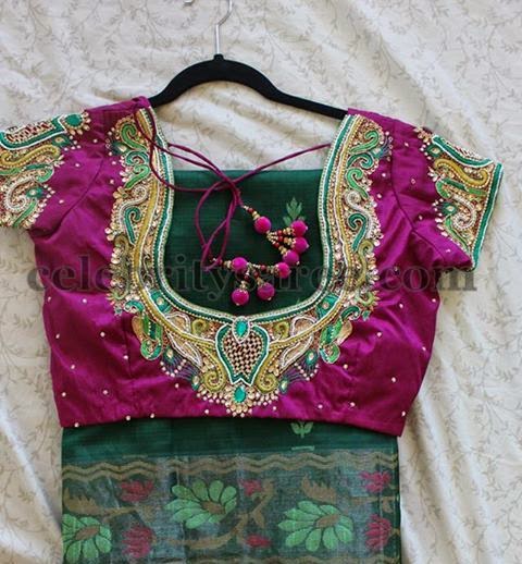 Embroidered Rich Chic Blouses - Saree Blouse Patterns