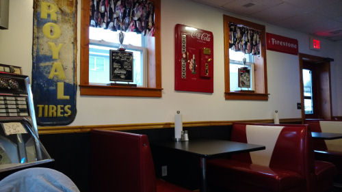 retro cafe decor