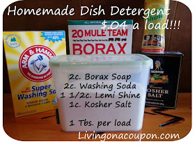Living on a Coupon: HOMEMADE DISH DETERGENT $.04 A LOAD (Compared to $. ...