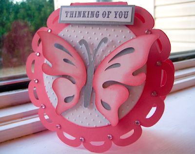 Thinking of You Butterfly Card Cricut