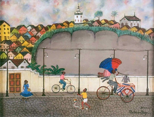 Favela com Tintureiro - Heitor dos Prazeres ~ O pintor das favelas carioca