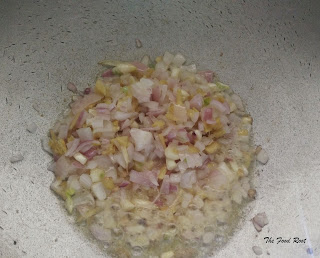 add chopped onions and stir it for 3-4 minutes.