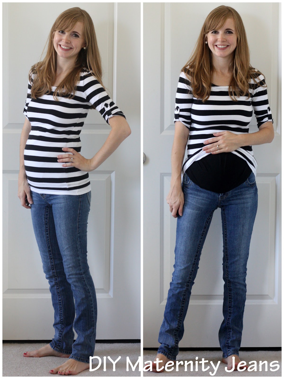 Make Your Own Maternity Jeans (Tutorial) - Everyday Reading