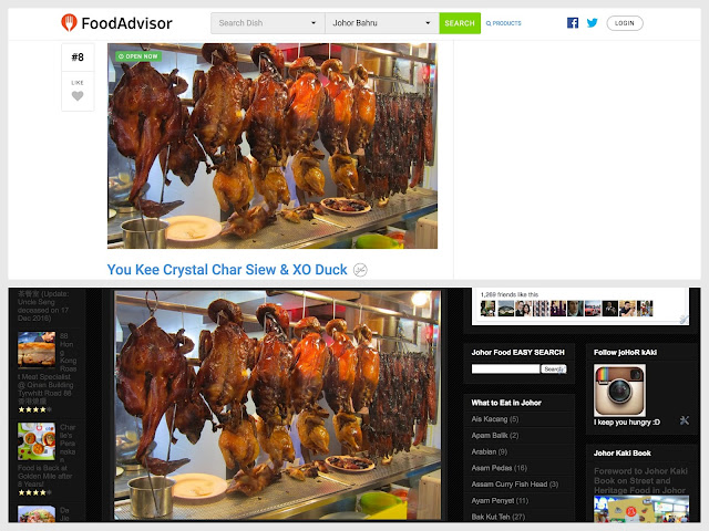 FoodAdvisor Infringe Intellectual Property Right of Johor Kaki FoodAdvisor