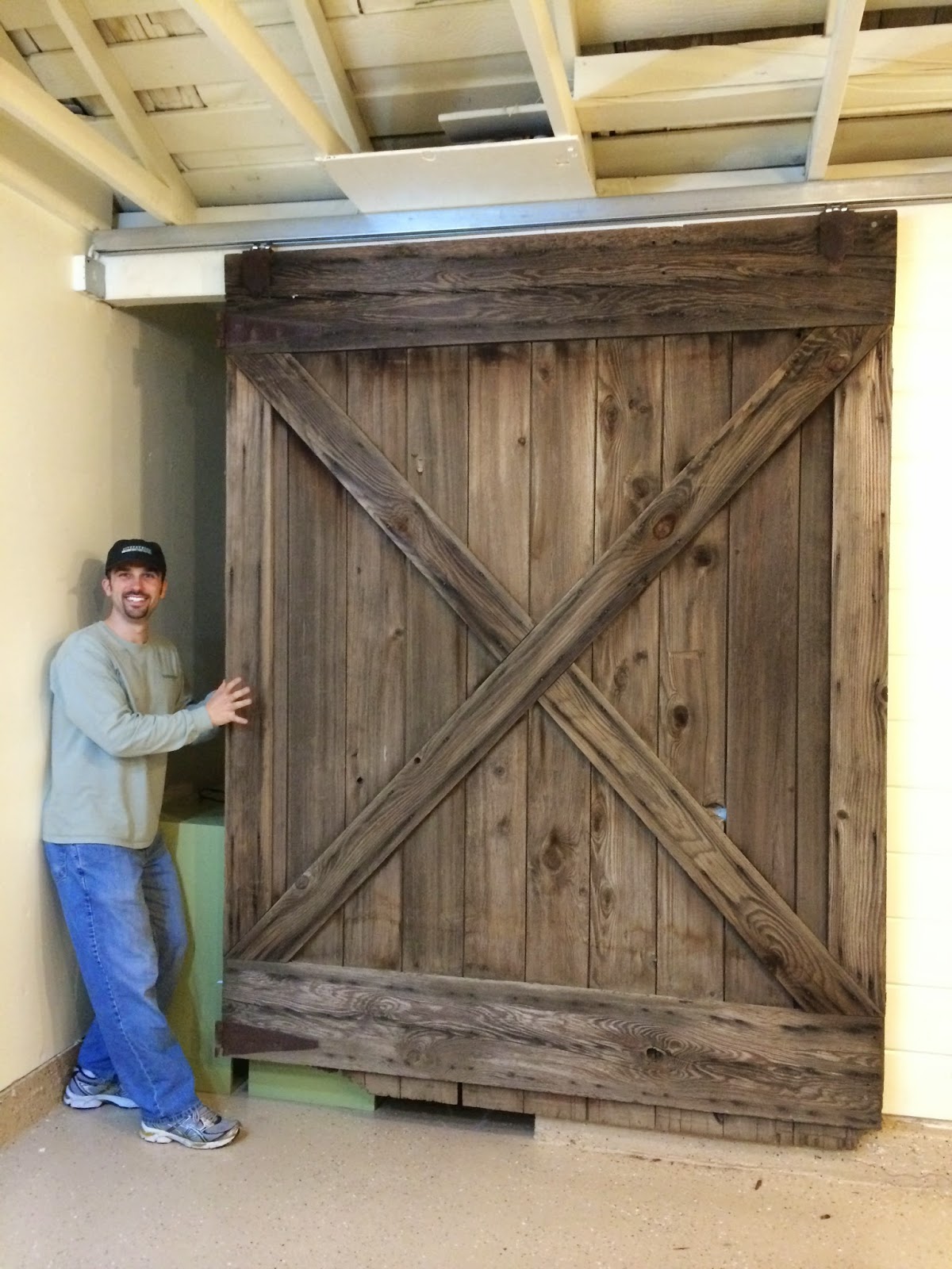 DIY Dithering Barn doors in a garage...Why not?