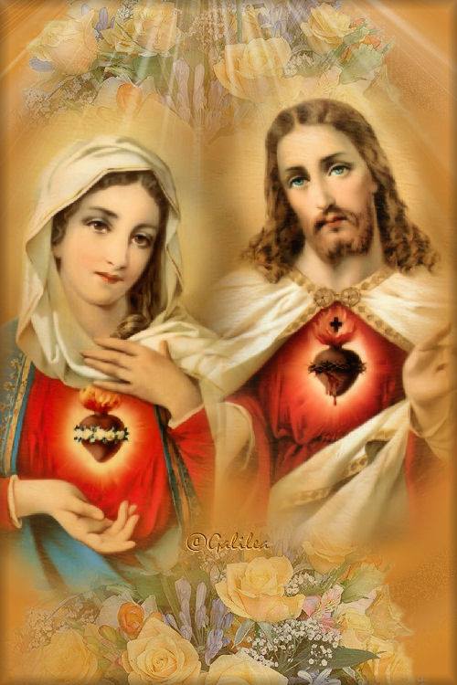 Gifs religiosos Sagrados corazones de Jesús y María Gifs religiosos Sagrados corazones de Jesús y María