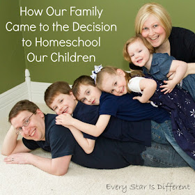How our family came to the decision to homeschool our children