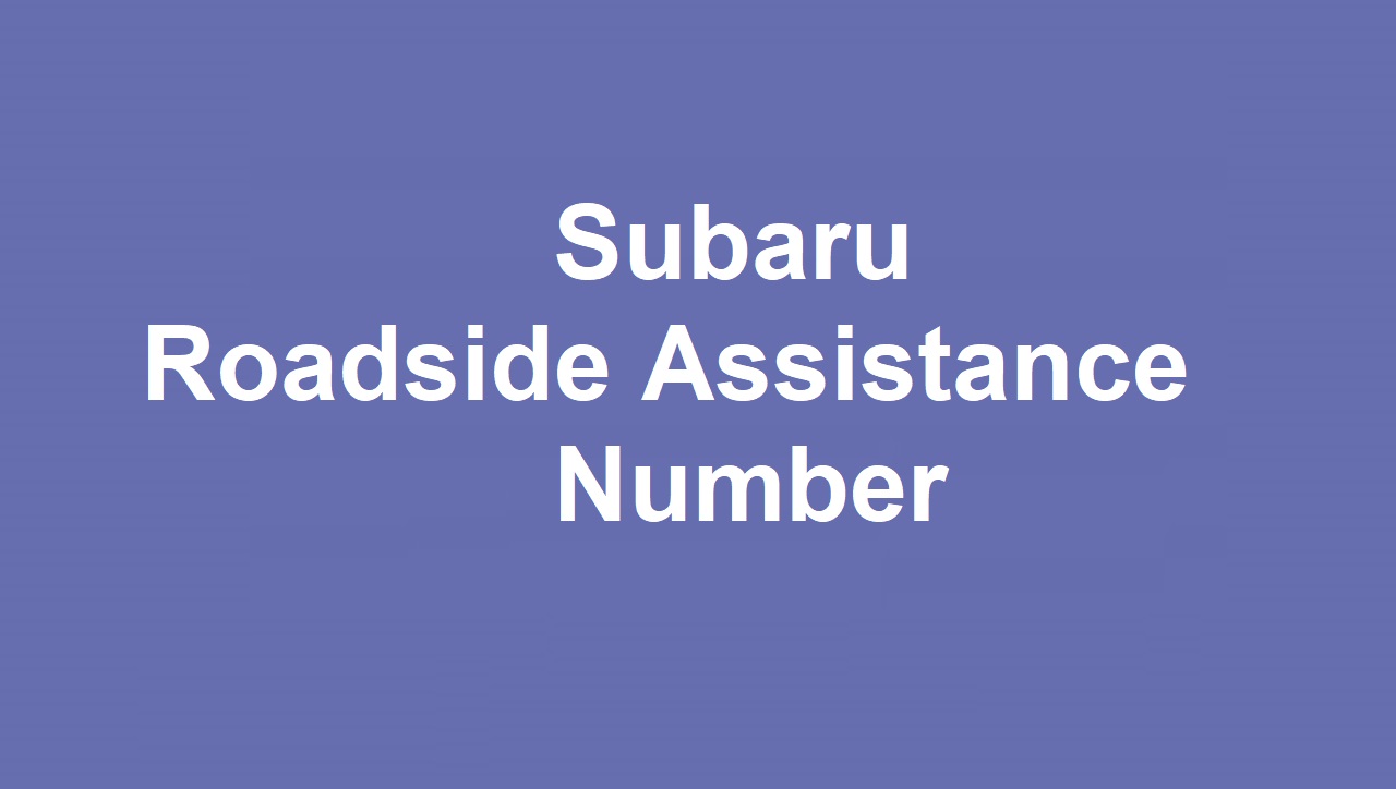 Subaru Roadside Assistance Number