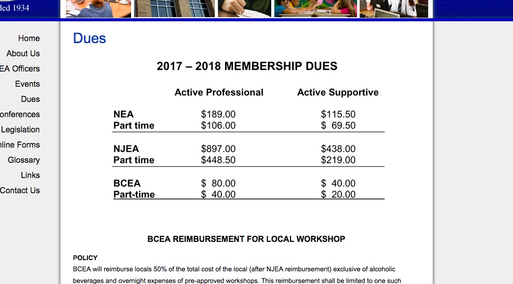 Lodi, NJ prima facie • Politics, Unions & Teacher Union Dues