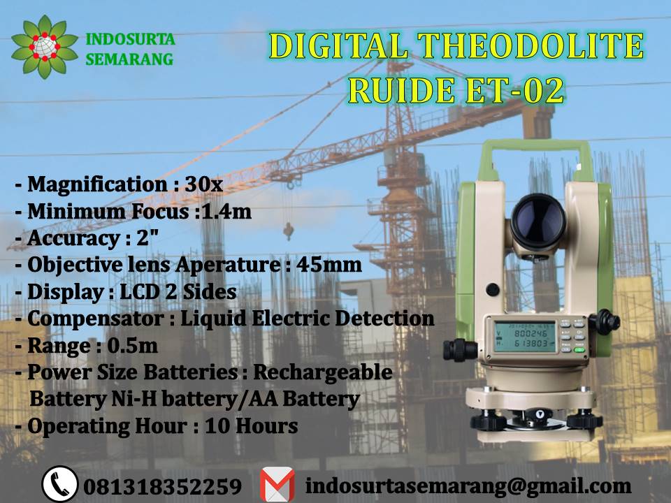 Theodolite digital ruide ET-02 Theodolite digital ruide ET-02