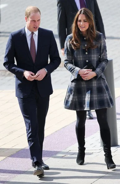 Prince William and Kate Middleton visited the Emirates Arena. The arena will play host to several events at the 2014 Commonwealth Games