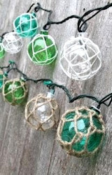 glass coastal lights string float fishing floats beach inspired nautical garden themed lamps decor christmas fish lamp fun inspiration buoy