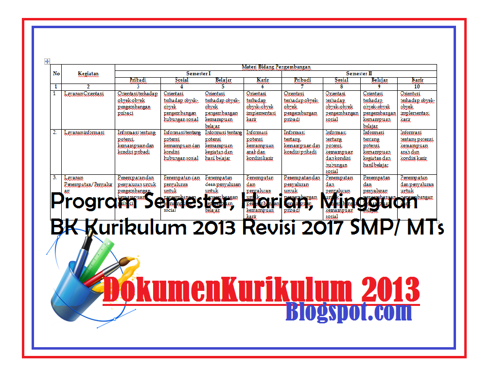 download contoh program kerja kurikulum smp download contoh program kerja kurikulum smp