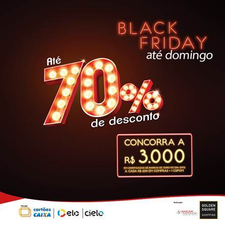 Golden Square Shopping terá promoções durante todo o fim de semana
