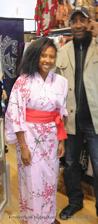 Kimono on young lady