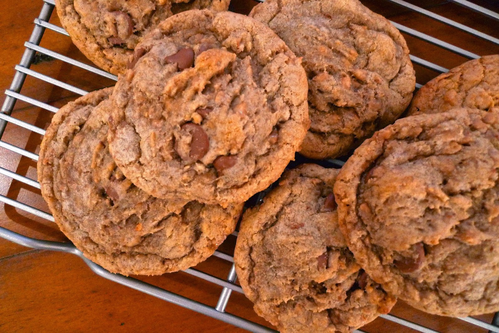 siriously delicious Coffee Toffee Bar Crunch Cookies