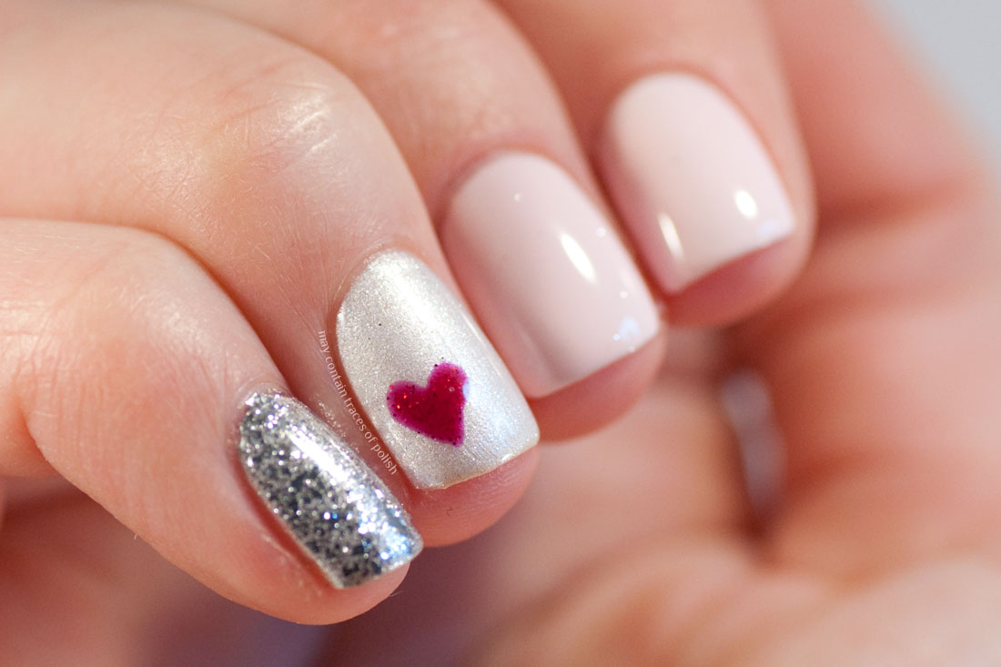 Easy Valentine's Day Soak off Gel nail art