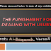 The Punishment for Dealing with Usury