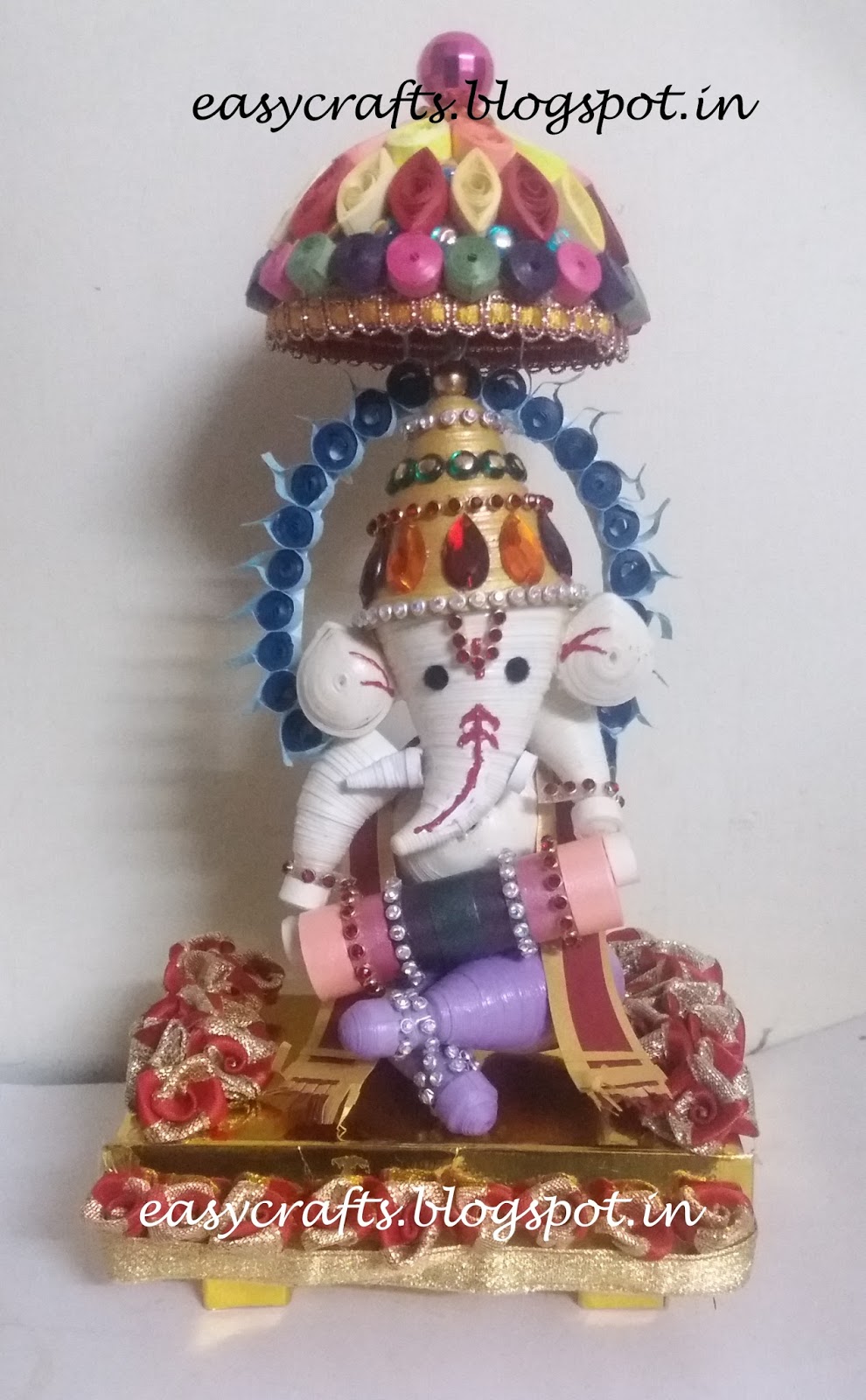 Easy Crafts Explore your creativity Paper quilling Ganesha
