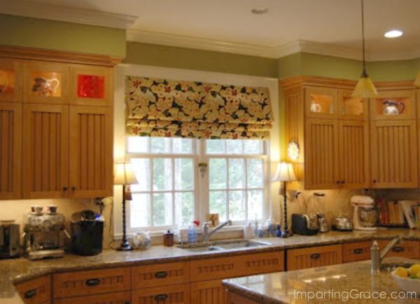 Imparting Grace Faux Roman Shade Tutorial