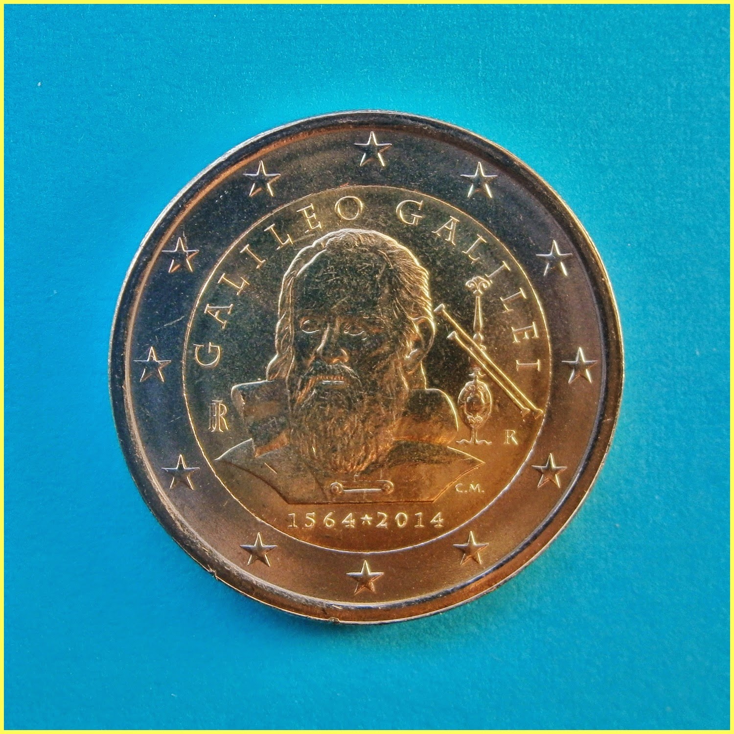Monedas y Mundo 2 Euros Italia 2014 Galileo Galilei Monedas y Mundo 2 Euros Italia 2014 Galileo Galilei
