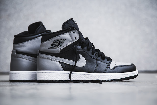 black and gray high top jordans