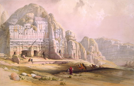 ペトラ, the ruins of Petra in Jordan　